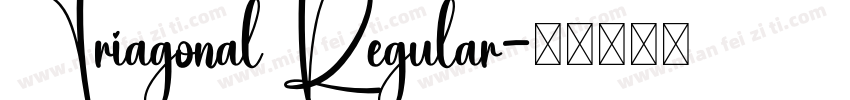 Triagonal Regular字体转换